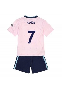 Arsenal Bukayo Saka #7 Babyklær Tredje Fotballdrakt til barn 2022-23 Korte ermer (+ Korte bukser)